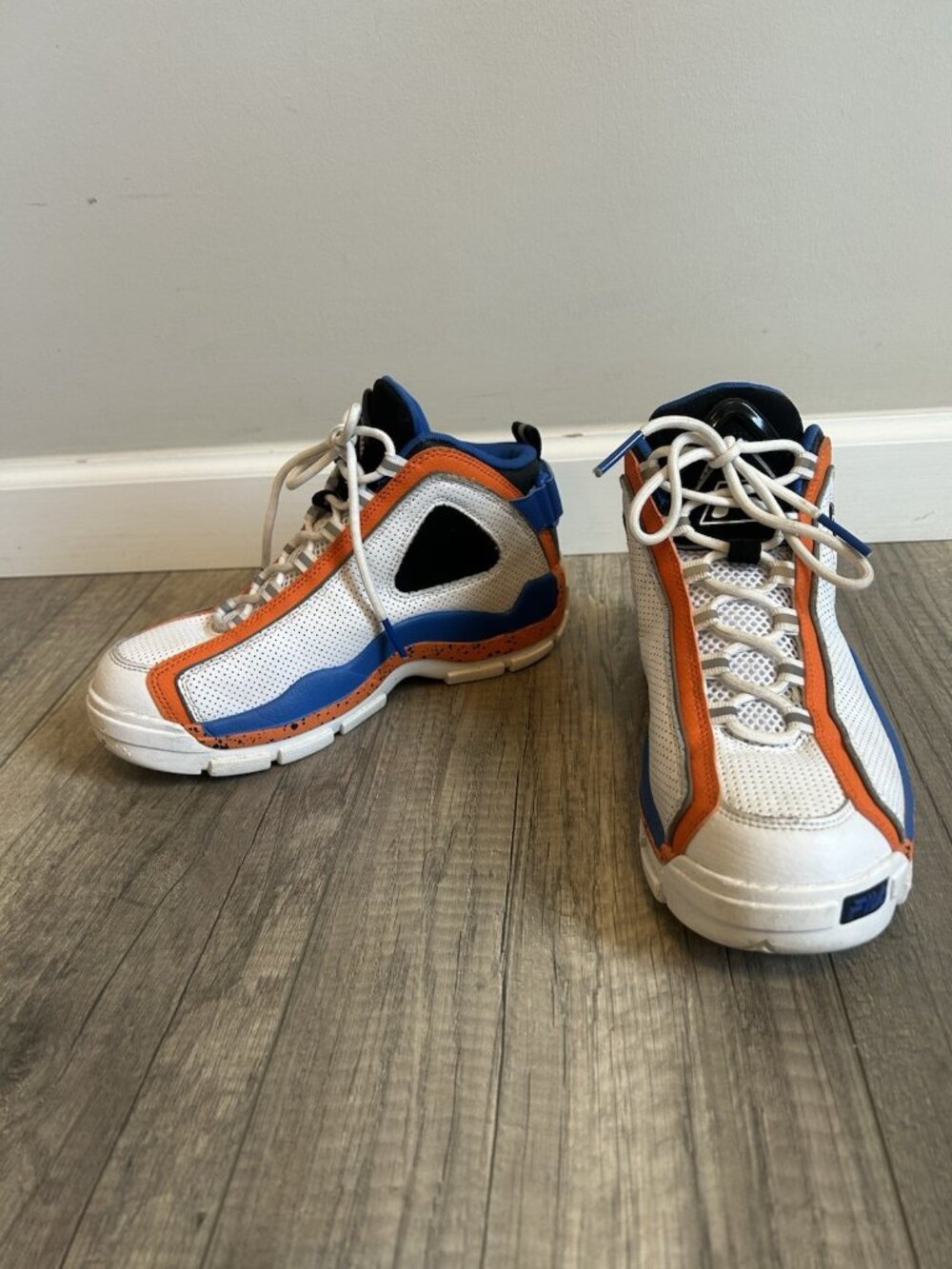 Fila Grant Hill 2 PDR Men Shoes Size 6 Orange Blue Sneakers 3BM01882-114 Bball - Picture 3 of 11